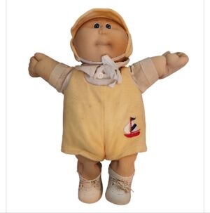 Vintage 1982 Cabbage Patch Kids Preemie Doll Xavier Roberts Blue Signature